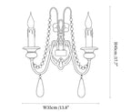 Newel Turned Wood Candle Sconce