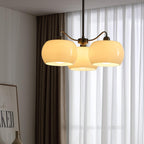 Nickel Glass Persimmon Chandelier
