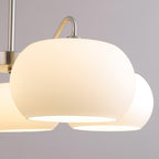 Nickel Glass Persimmon Chandelier