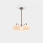 Nickel Glass Persimmon Chandelier