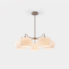 Nickel Glass Persimmon Chandelier