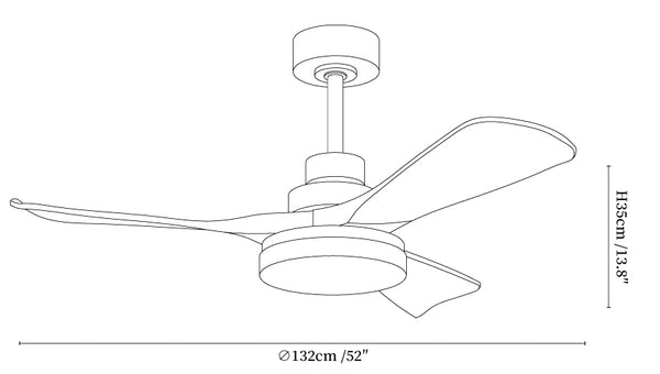 Nilo Modern Ceiling Fan Light