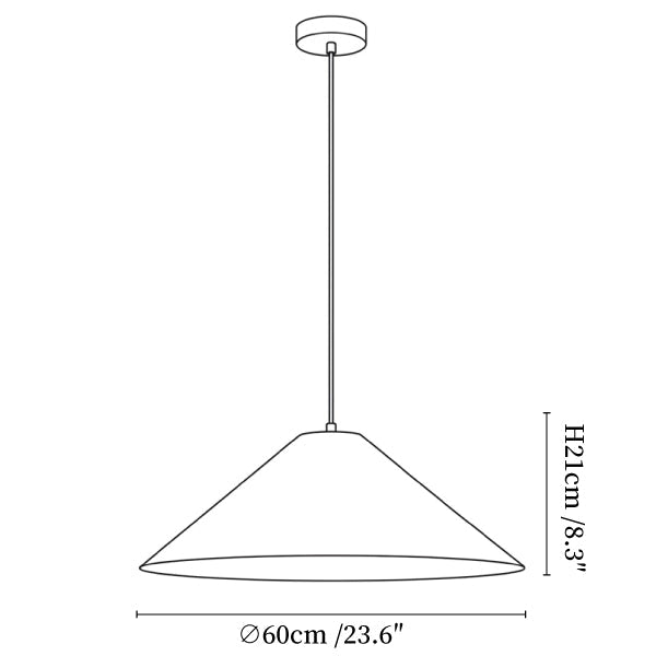 Nimbus Linen Cone Pendant Light