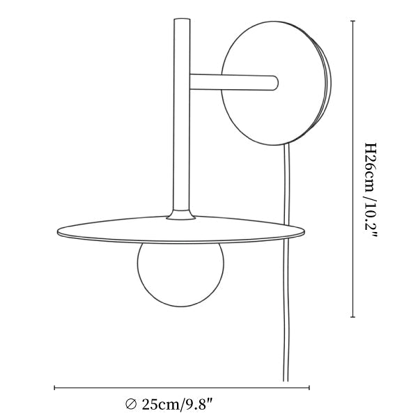 Nivara Alabaster Disc Wall Sconce