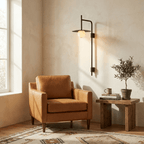 Nivara Long Arm Alabaster Wall Sconce