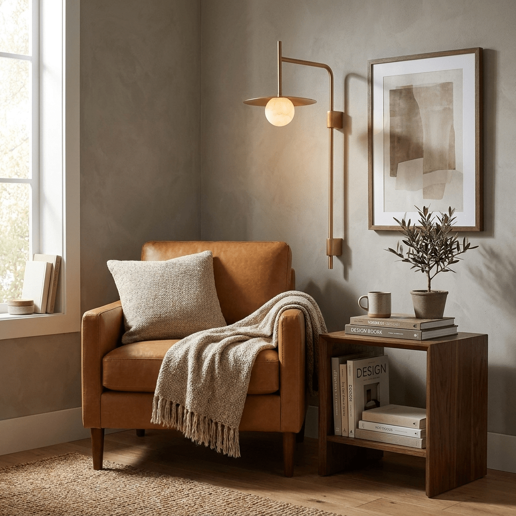 Nivara Long Arm Alabaster Wall Sconce