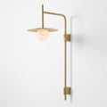 Nivara Long Arm Alabaster Wall Sconce