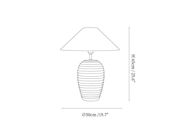 Nivara Ripple Table Lamp