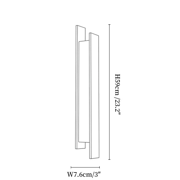 Nivora Alabaster Linear Wall Sconce