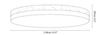 Noa Travertine Ceiling Light