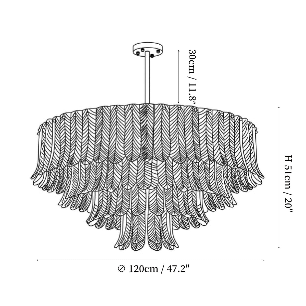 Nobelium Tribeca Chandelier