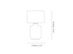 Nocturne Textured Black Table Lamp