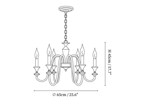 Noir Candelabra Chandelier