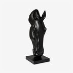 Noir Equine Head Sculpture