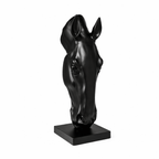 Noir Equine Head Sculpture