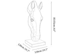 Noir Equine Head Sculpture