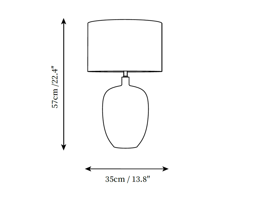 Noir Gloss Table Lamp