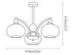 Noir Larenta Chandelier