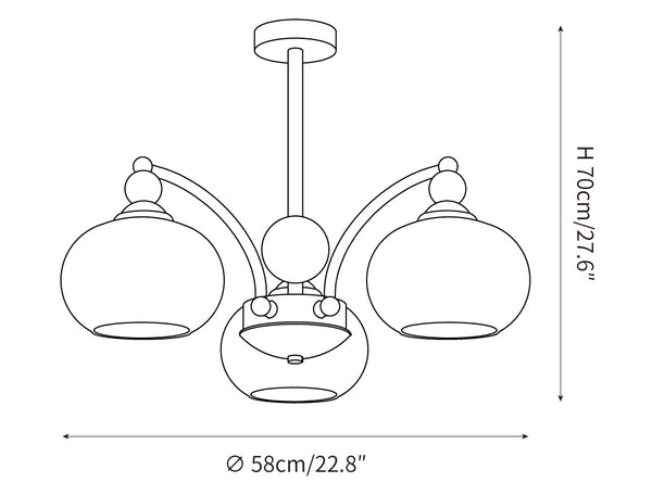 Noir Larenta Chandelier