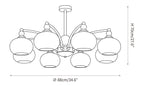Noir Larenta Chandelier