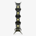 Noir Mesh Tower Floor Lamp