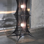 Noir Mesh Tower Floor Lamp