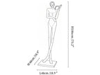 Noir Muse Reading Sculpture