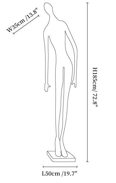Noir Muse Sculpture Floor Lamp