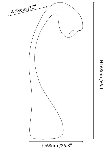 Noor Grande Sculptural Floor Lamp