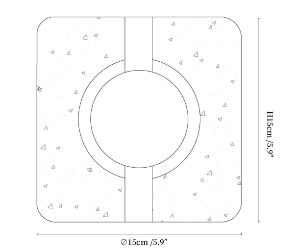 Nora Travertine Wall Light