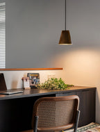 Nordic Tilted Wood Pendant Light