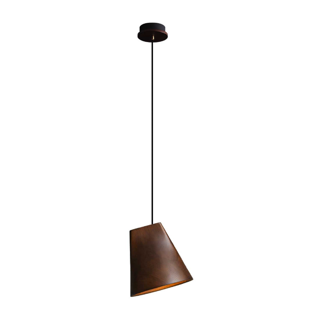 Nordic Tilted Wood Pendant Light