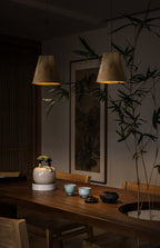 Nordic Tilted Wood Pendant Light