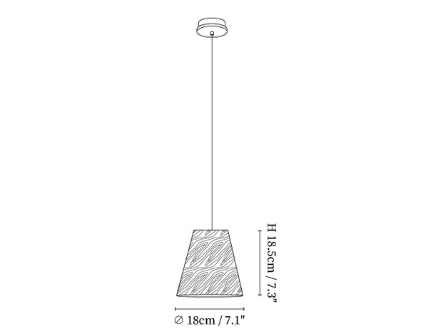 Nordic Tilted Wood Pendant Light