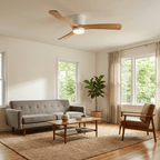 Nordic Wooden Ceiling Fan Light