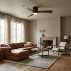 Nordic Wooden Ceiling Fan Light