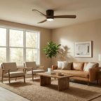 Nordic Wooden Ceiling Fan Light
