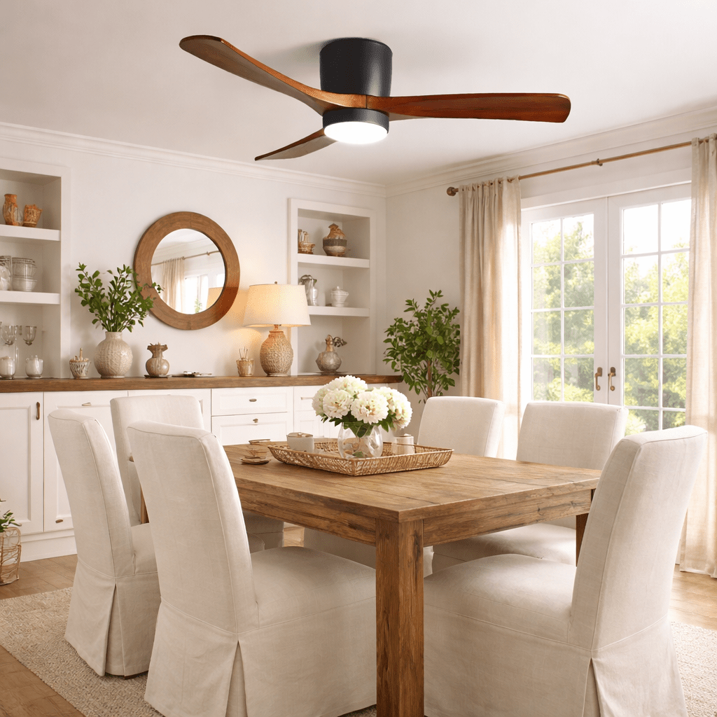 Nordic Wooden 42"/48"/52" Ceiling Fan Light