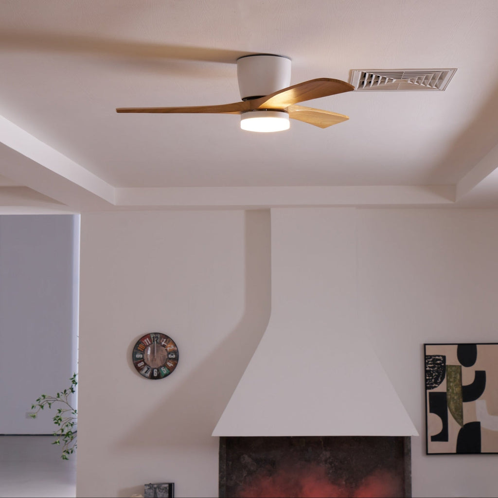Nordic Wooden 42"/48" Ceiling Fan Light