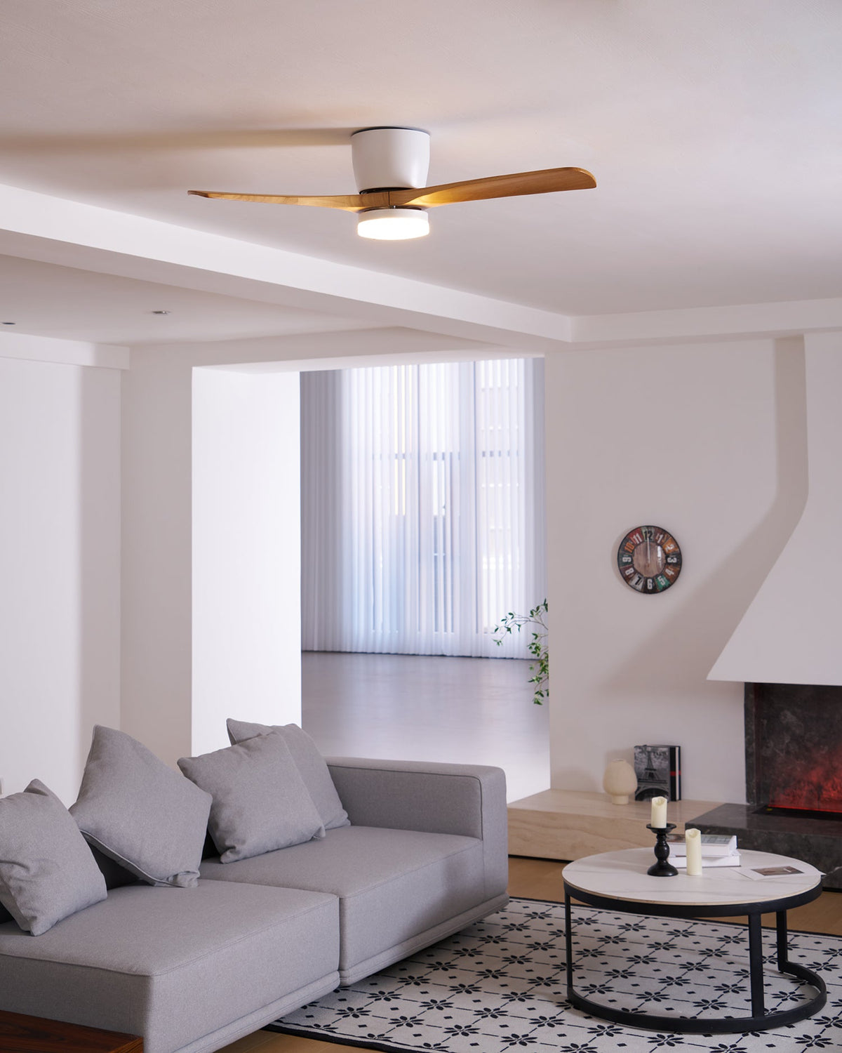 Nordic Wooden 42"/48" Ceiling Fan Light