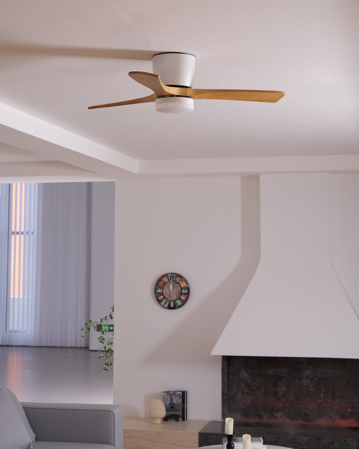 Nordic Wooden 42"/48" Ceiling Fan Light