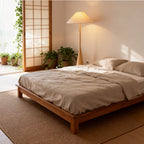 Nordic Woodgrain Floor Lamp