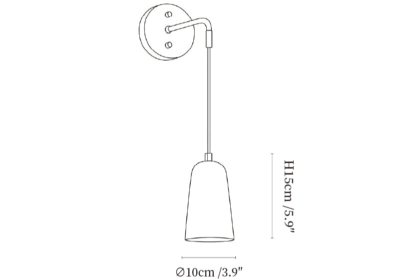 Norvyn Wood Drop Wall Lamp