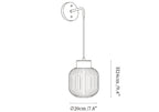 Norvyn Wood Drop Wall Lamp