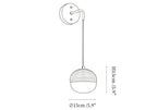 Norvyn Wood Drop Wall Lamp