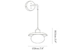 Norvyn Wood Drop Wall Lamp