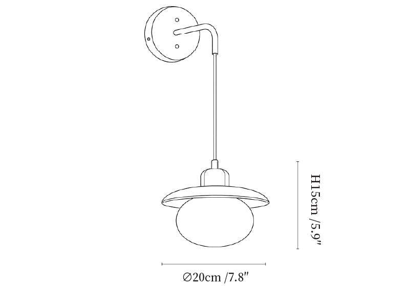 Norvyn Wood Drop Wall Lamp