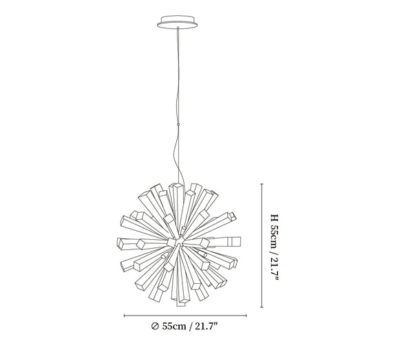 Nova Burst Chandelier
