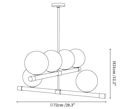 Nova Linear Chandelier