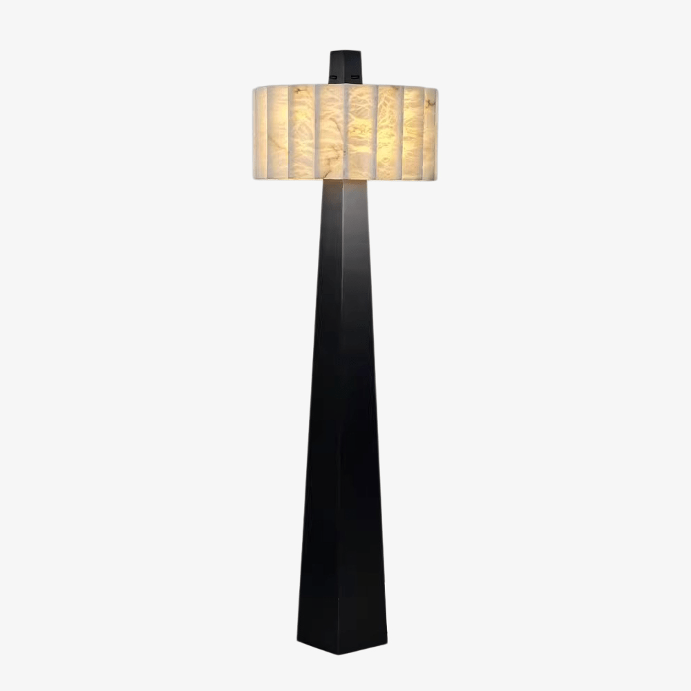 Obelisk Alabaster Floor Lamp